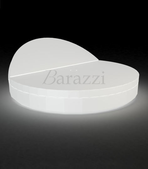 VELA DAYBED Rond Inclinable Lumineux Blanc - VONDOM