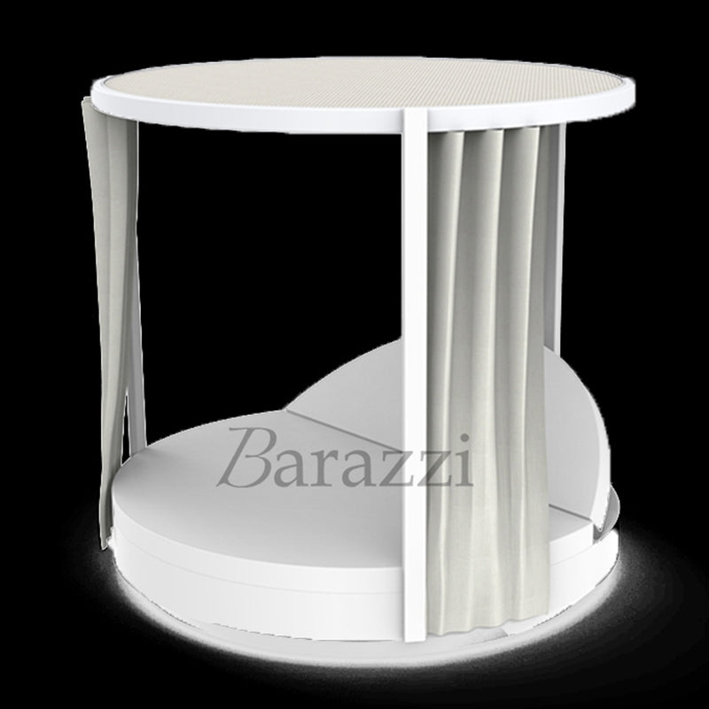 VELA DAYBED Round Reclining Pergola Light White - VONDOM