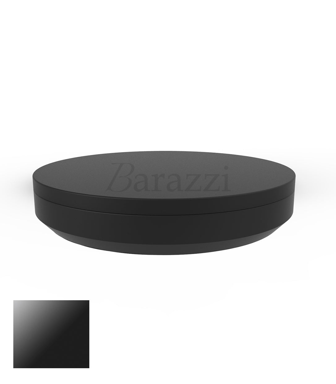 Vela Daybed Noir Laqué Ø210cm par Vondom