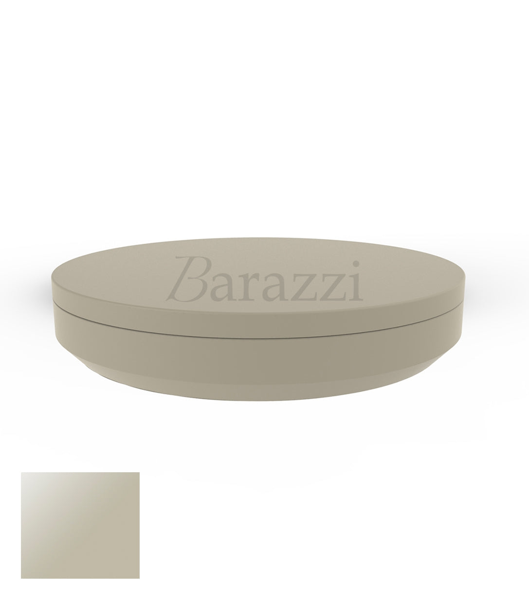 Vela Daybed Ecru Laqué Ø210cm par Vondom
