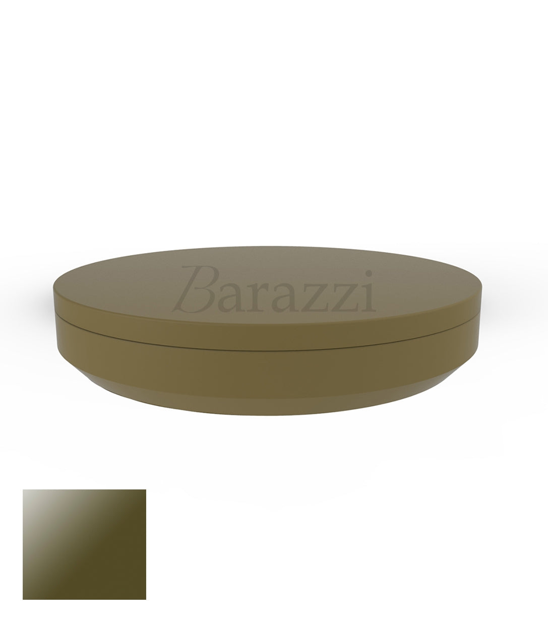 Vela Daybed Kaki Laqué Ø210cm par Vondom