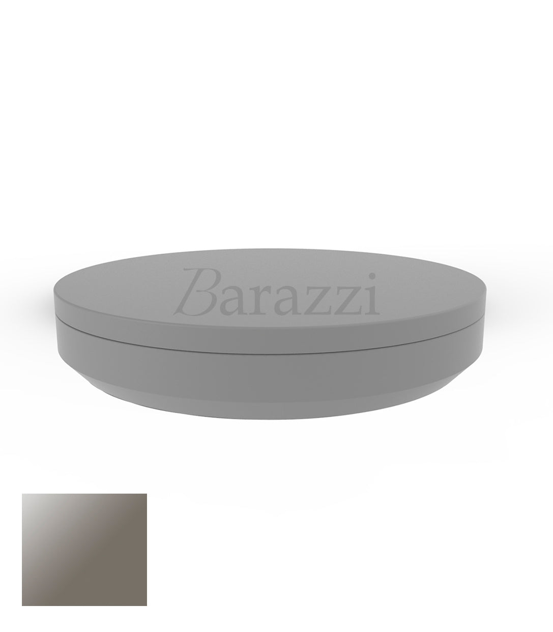 Vela Daybed Taupe Laqué Ø210cm par Vondom