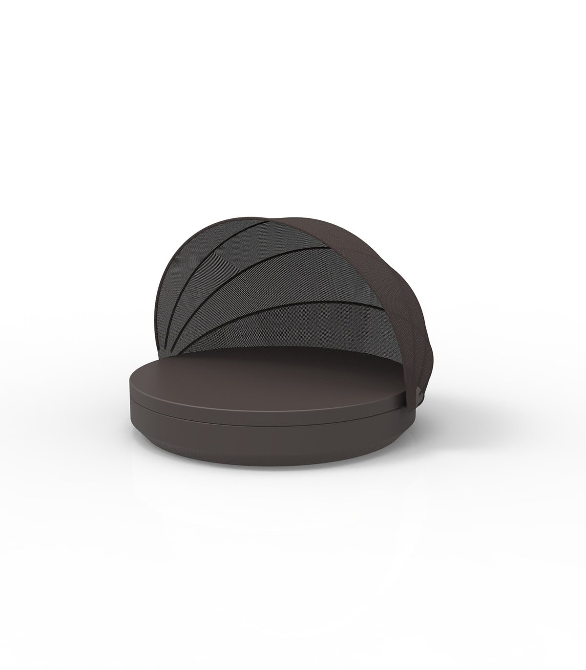 Confortable Meridienne Exterieure Protection UV pour Deux Couleur Bronze