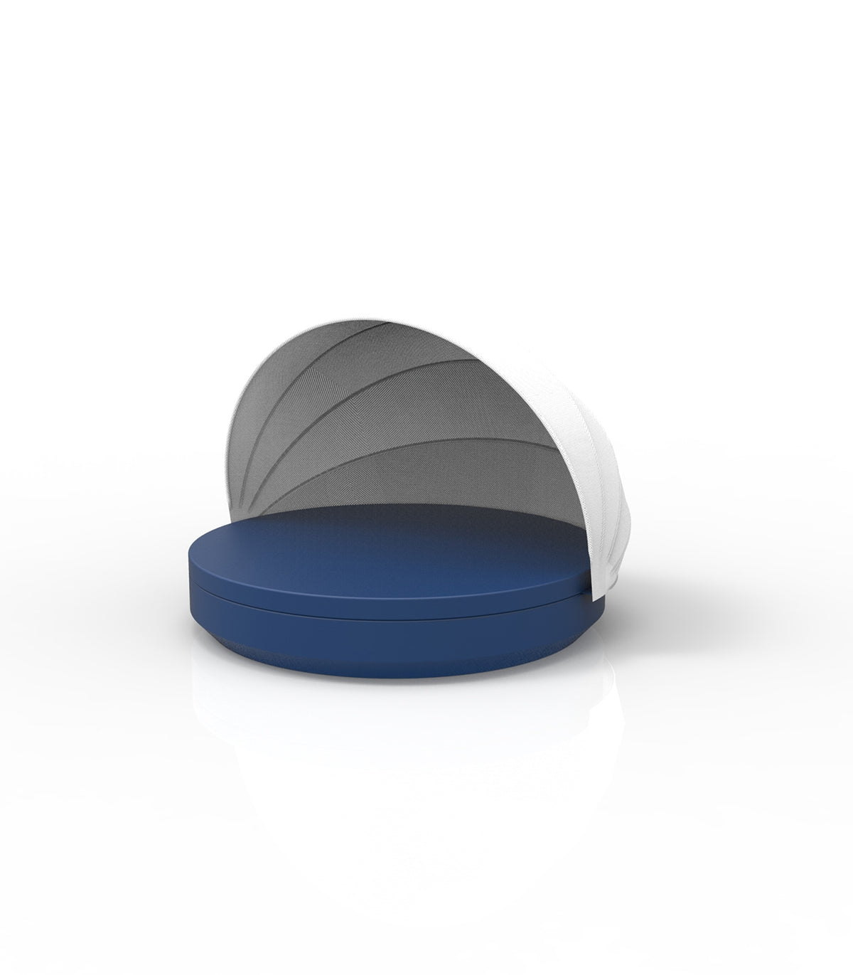 Matelas d Exterieur Bleu Convertible avec Parasol