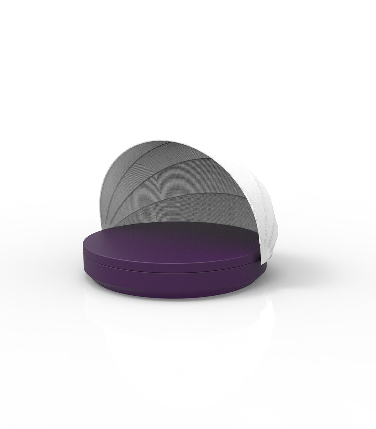 Bain de Soleil Couleur Prune avec Capote Protection Solaire