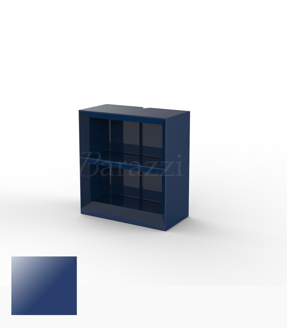 Vela H100 - Etagère de Bar Bleue Finition Laquée par Vondom