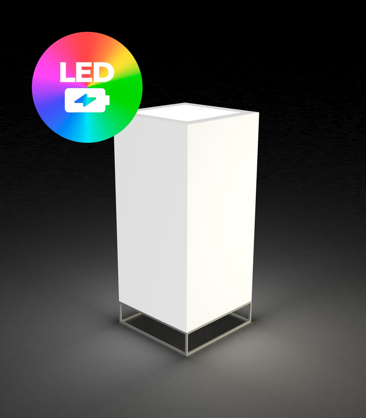 VELA HIGH CUBE LAMP 40X40X90 - Indoor cube lamp