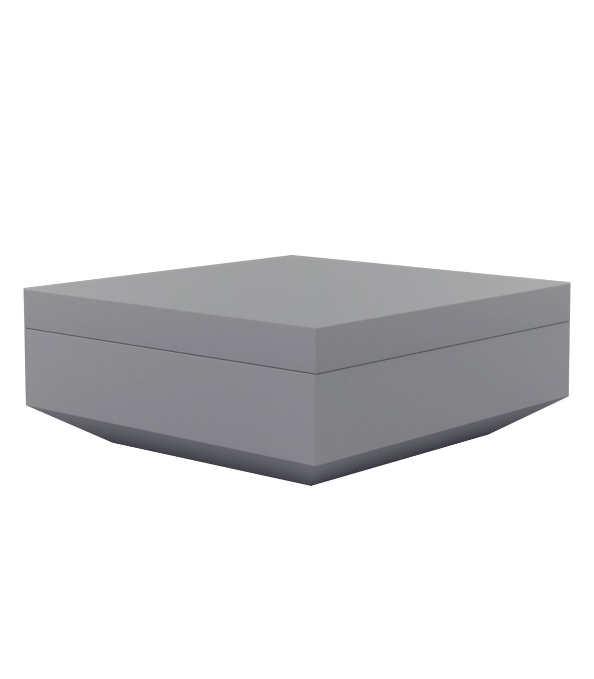 Pouf design carré Vela Vondom - gris acier