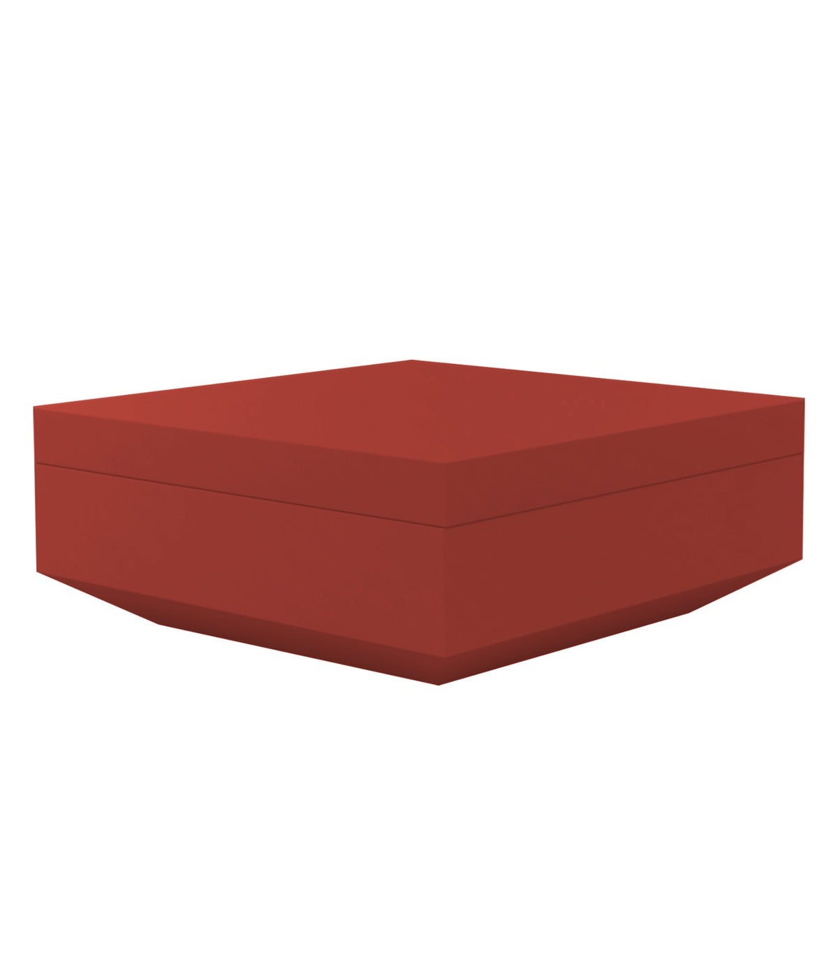 Pouf design carré Vela Vondom - rouge