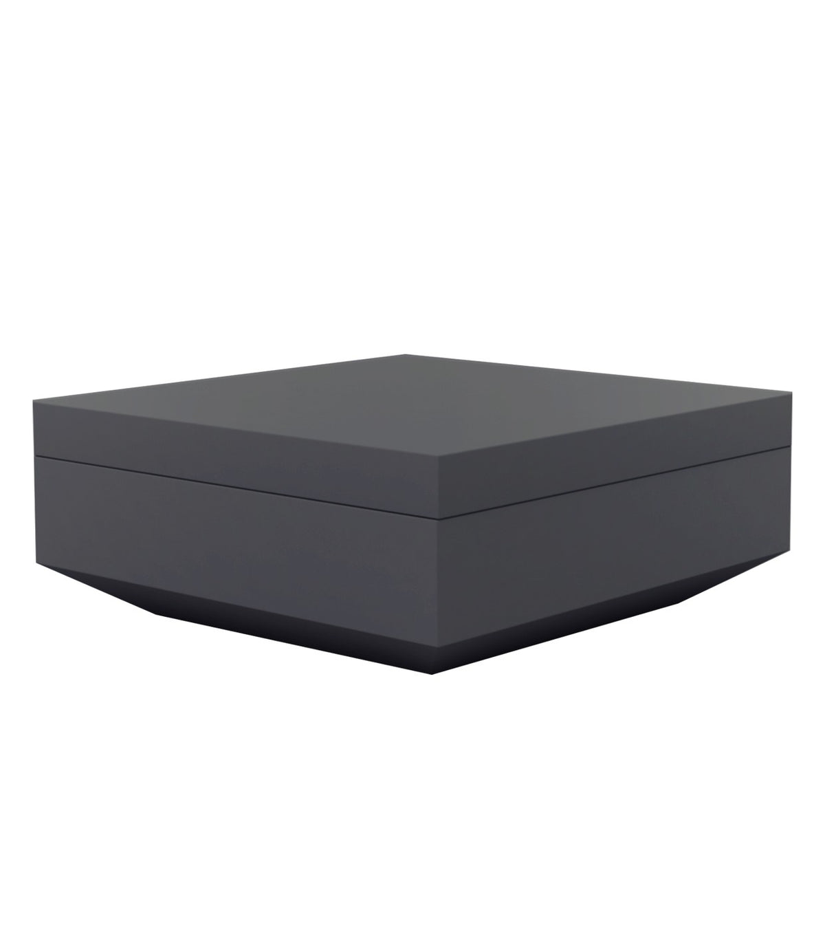 Vela Square Design Pouf Vondom - anthracite grey