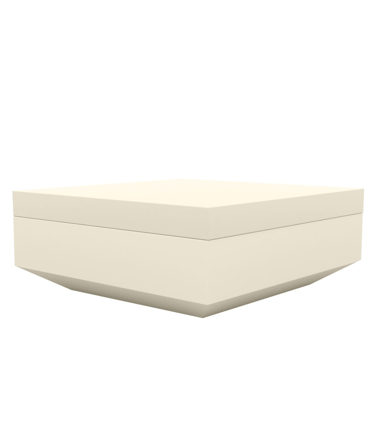 Pouf design carré Vela Vondom - écru