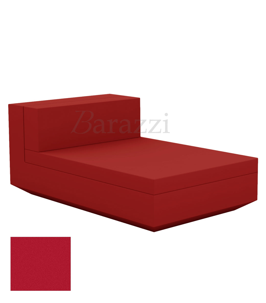 Chaise longue Vela Sofa Central Red Matt Vondom
