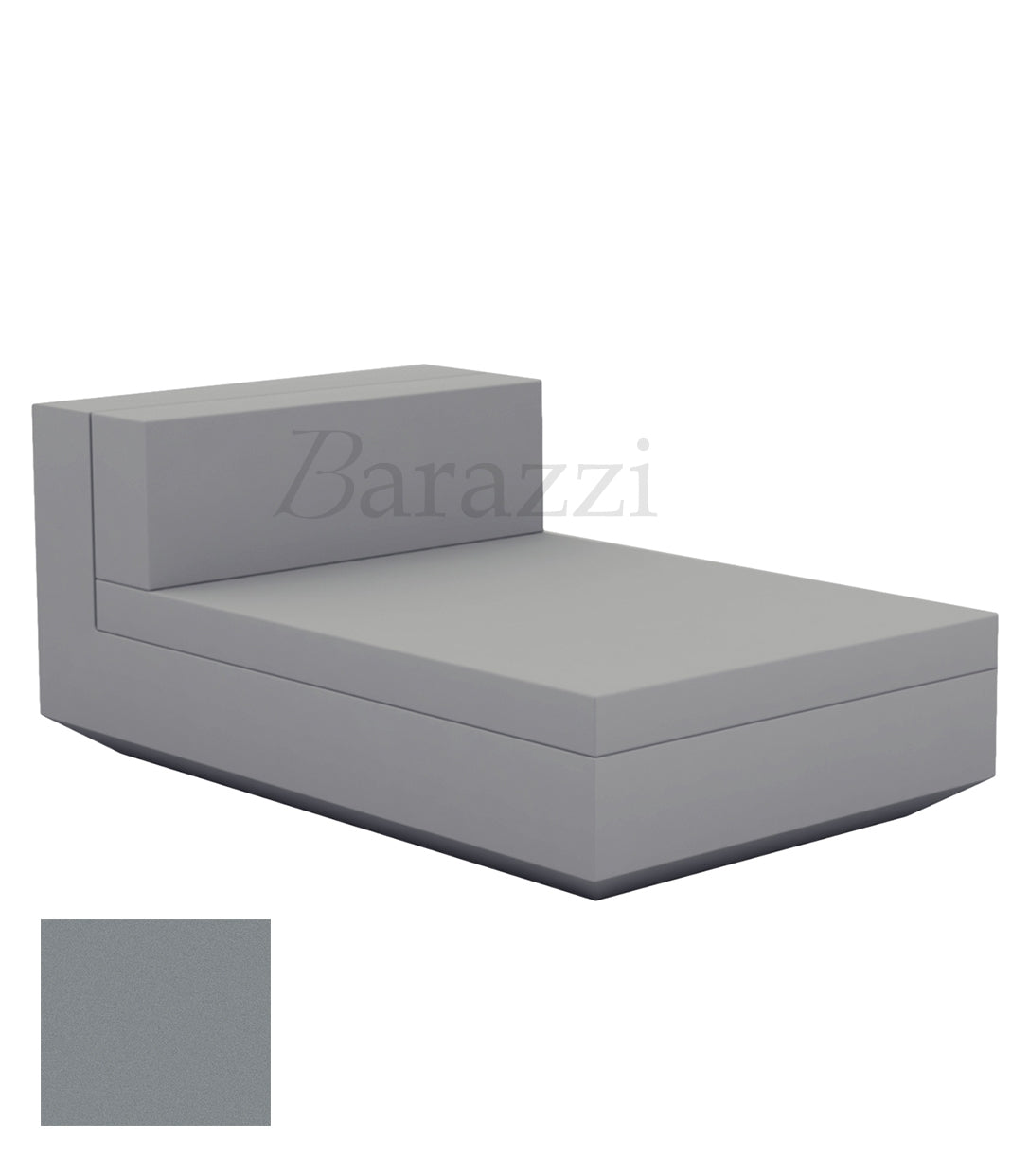 Chaise longue Vela Sofa Central Steel Matt Vondom