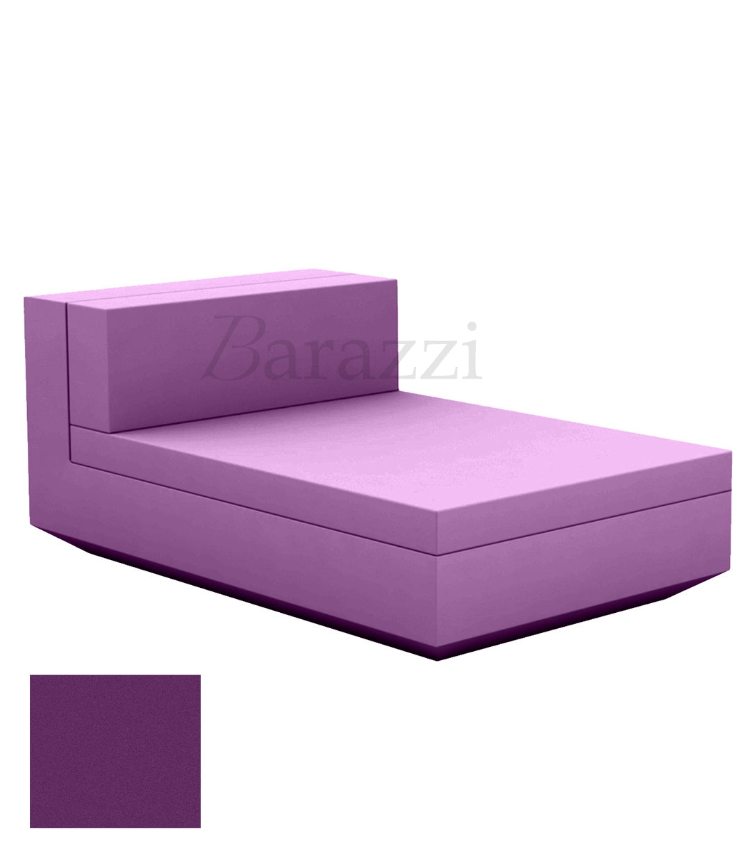 Chaise longue Vela Sofa Central Plum Matt Vondom