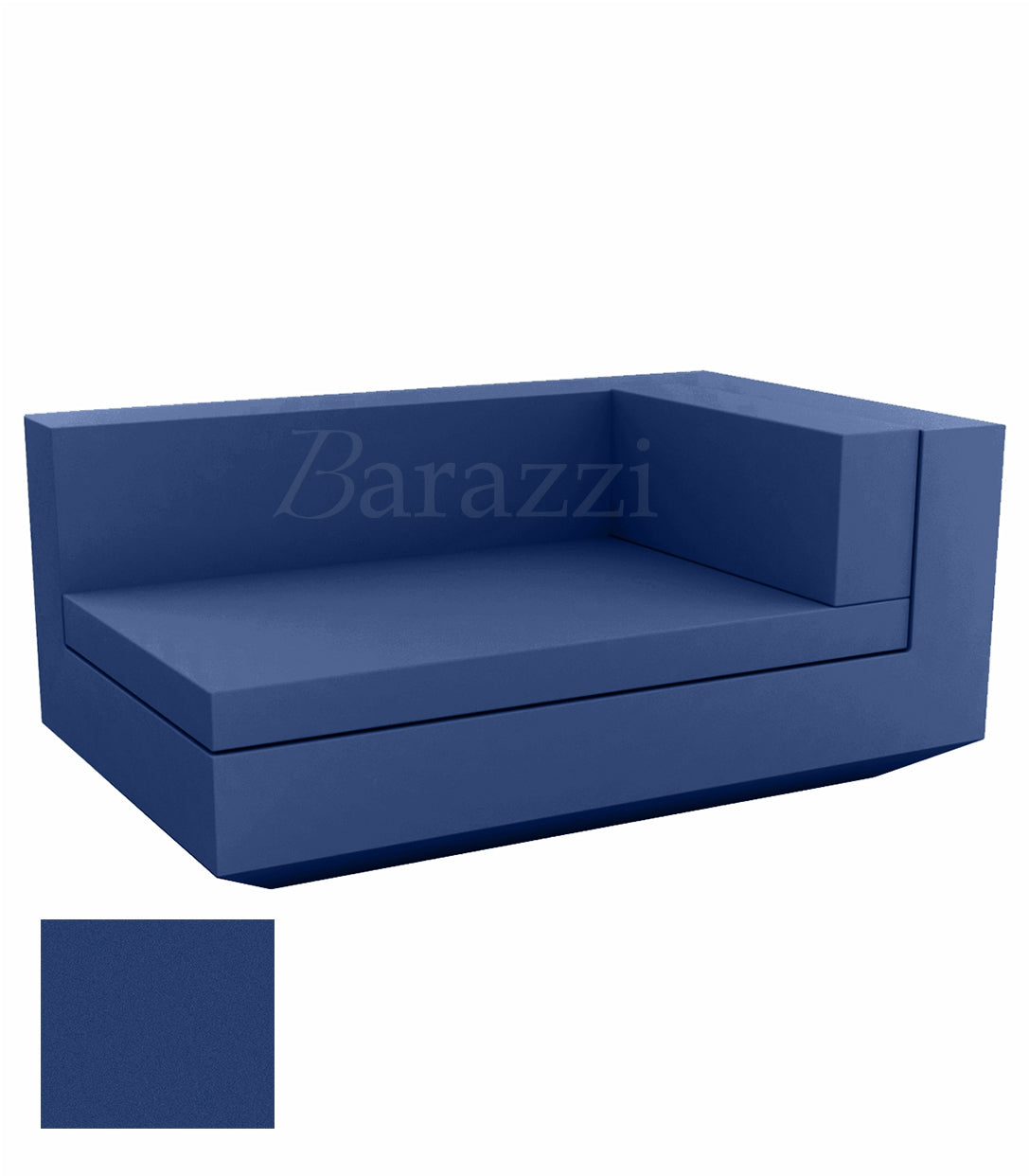 Chaiselongue Vela Sofa Right Navy Matt Vondom