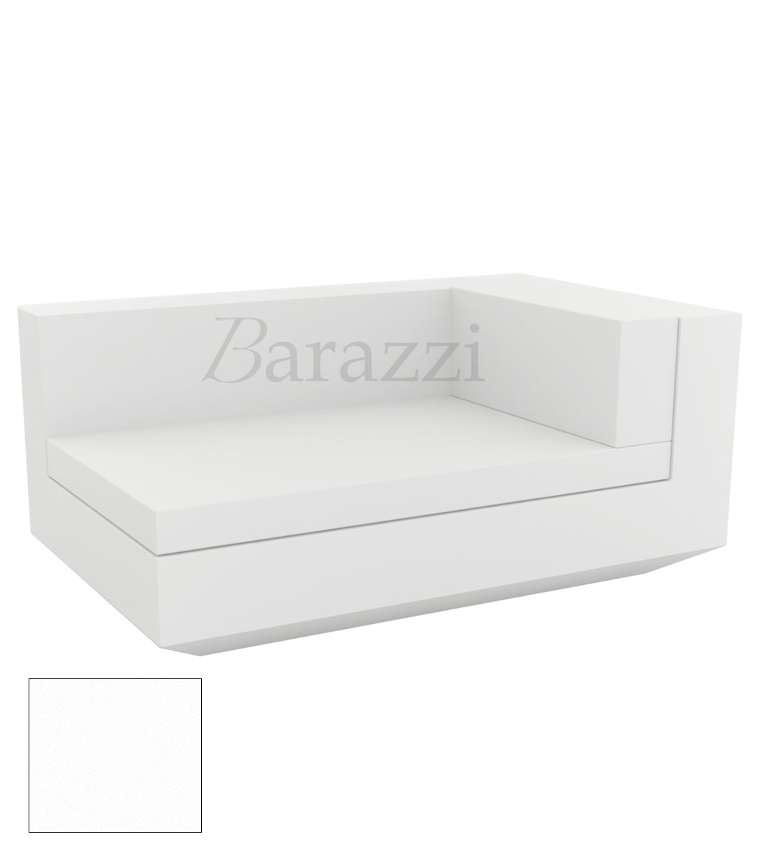 Chaiselongue Vela Sofa Right White Matt Vondom
