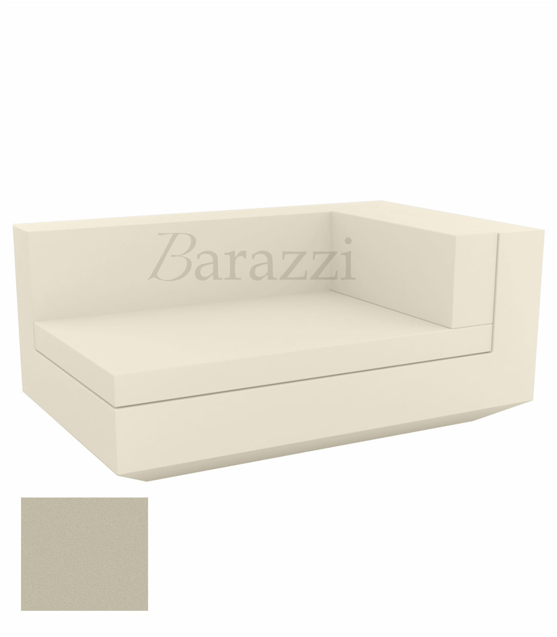 Chaiselongue Vela Sofa Right Ecru Matt Vondom
