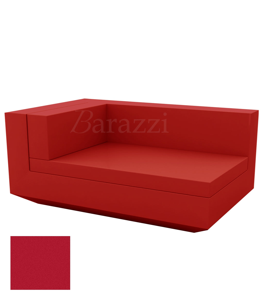  	Vela Sofa Chaiselongue Red Matt by Vondom