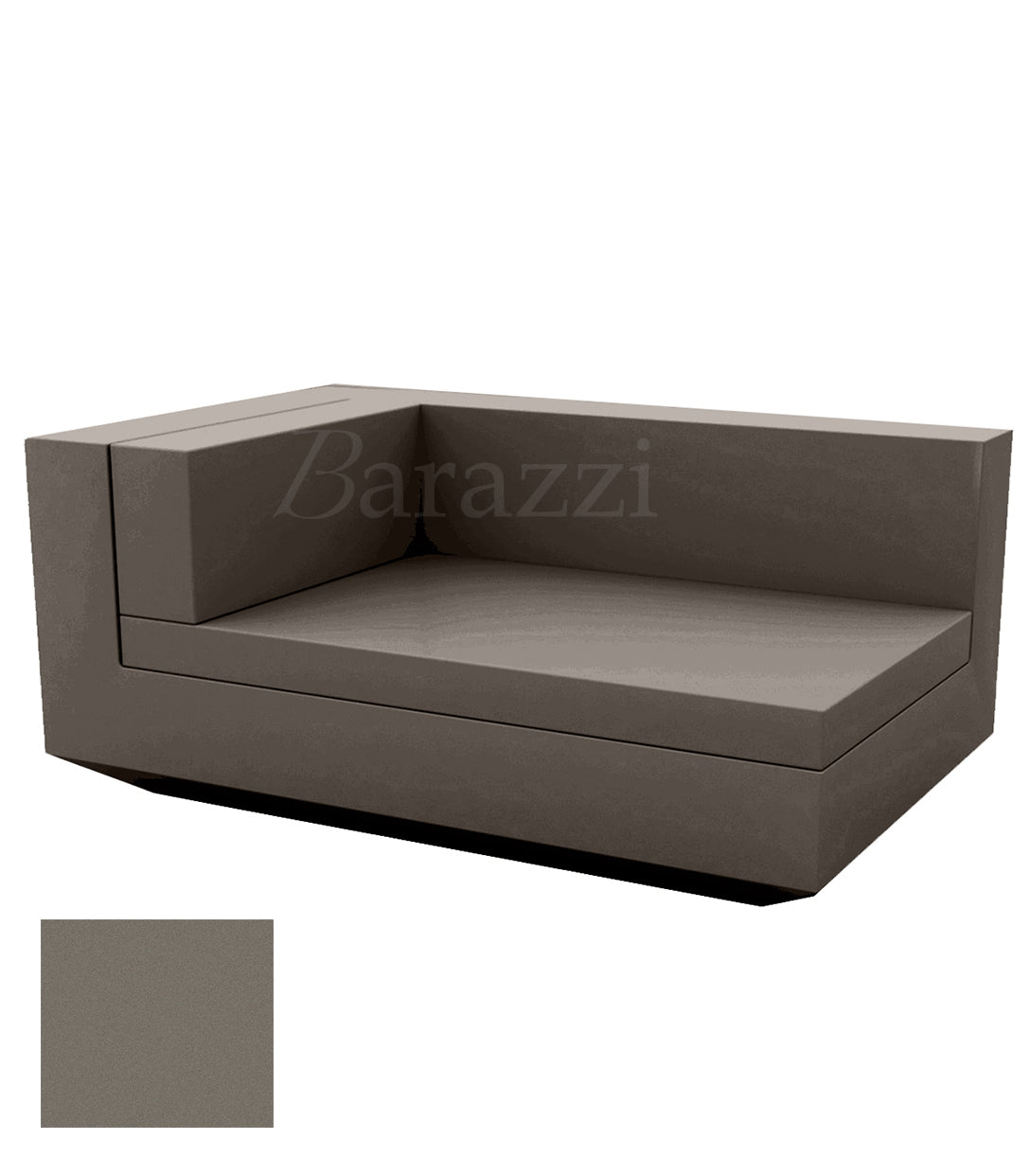  	Vela Sofa Chaiselongue Taupe Matt by Vondom