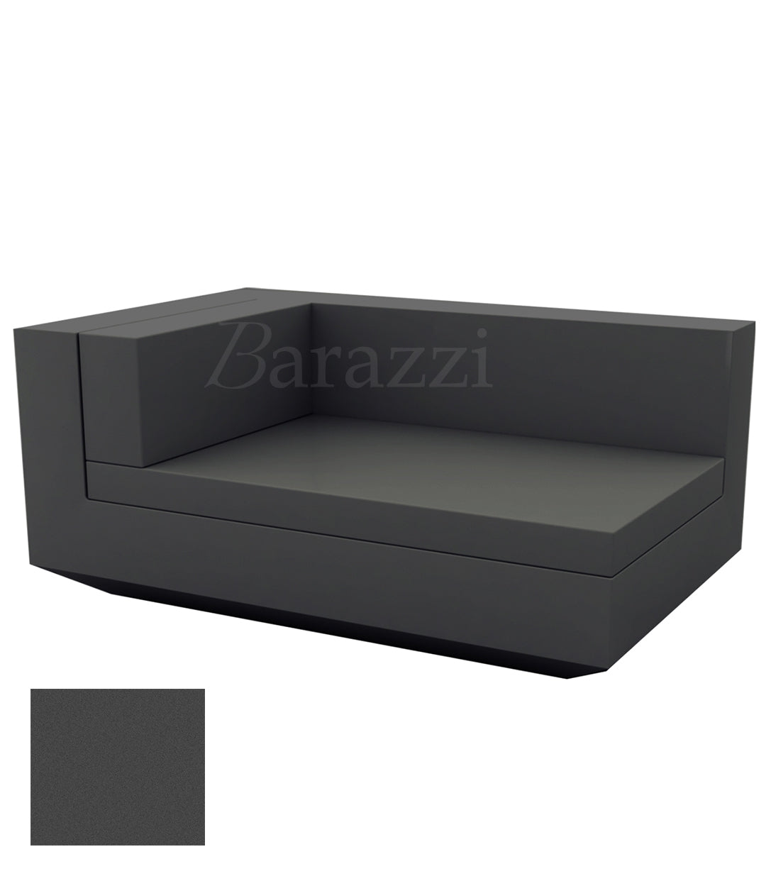 Vela Sofa Chaiselongue Anthracite Matt