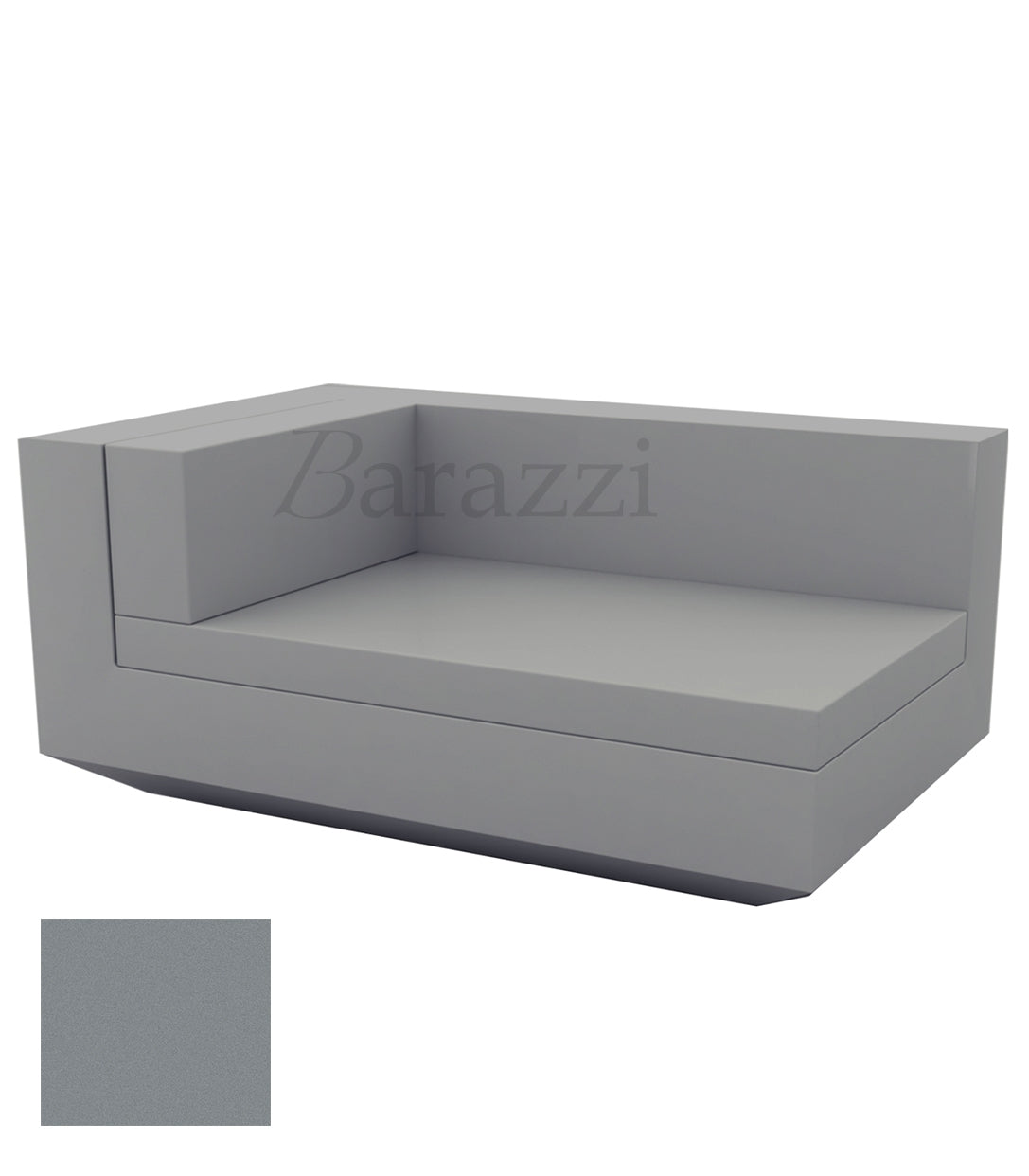  	Vela Sofa Chaiselongue Steel Matt by Vondom