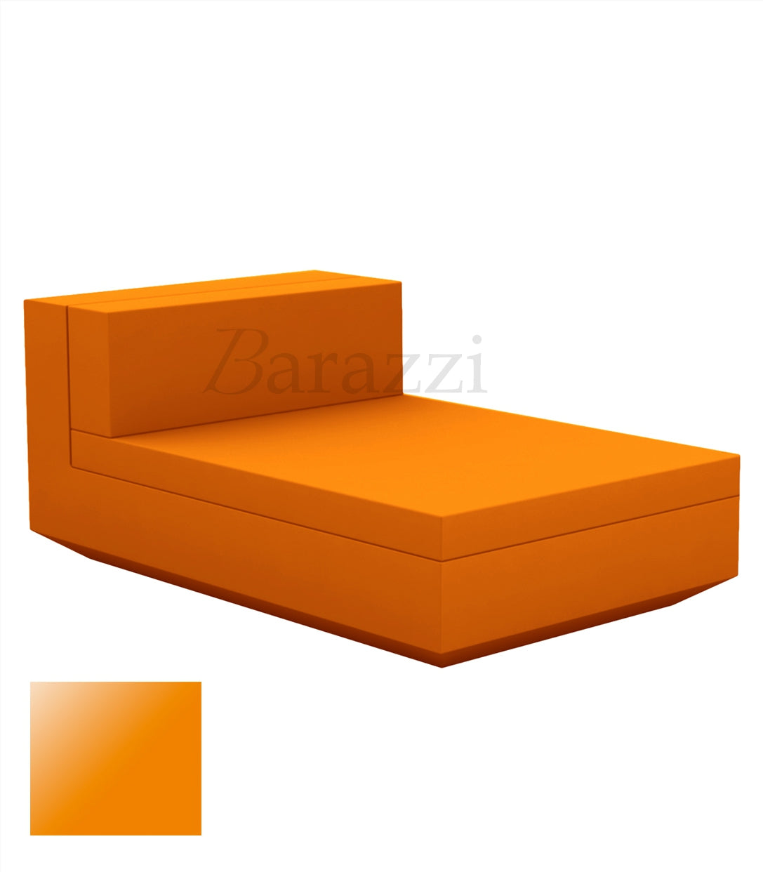 Meridienne Vela Sofa Central Orange laque Vondom