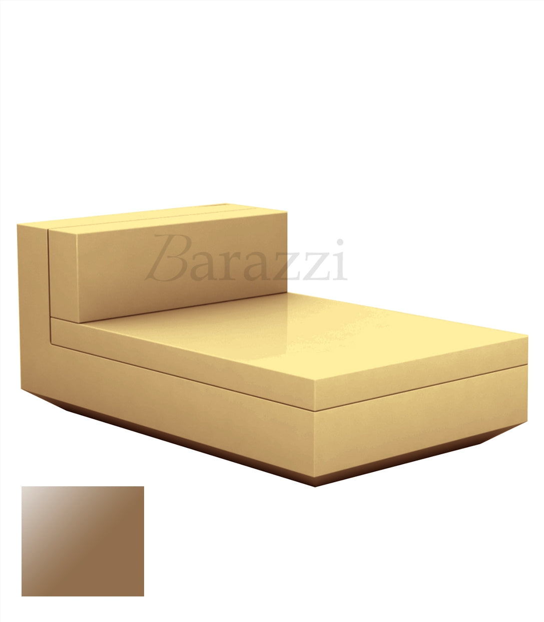 Meridienne Vela Sofa Central Champagne laque Vondom