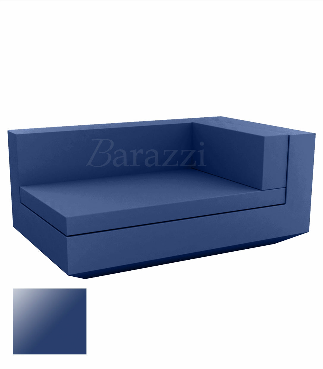 Chaiselongue Vela Sofa Right Navy Lacquered Vondom