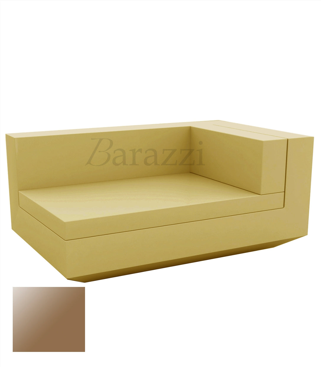 Chaiselongue Vela Sofa Right Champagne Lacquered Vondom