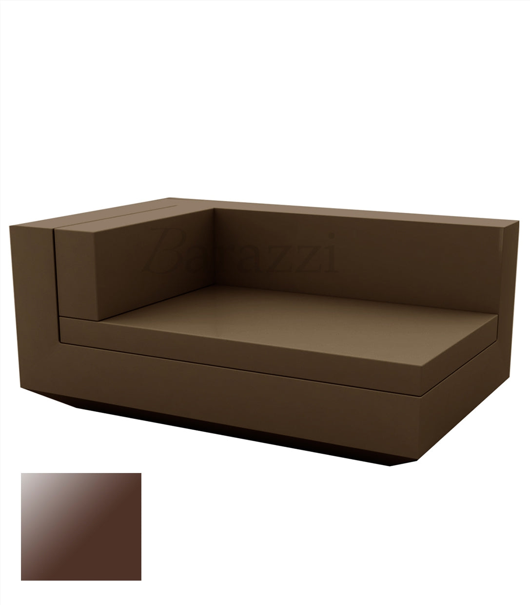 Vela Sofa Chaiselongue Bronze lacquered