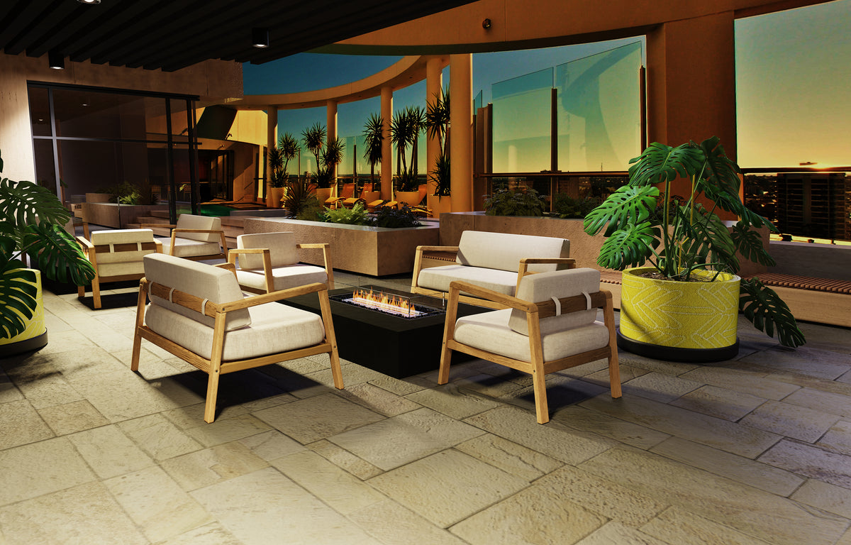 Wharf 65 Table Brasero au Bioéthanol - Ecosmart Fire
