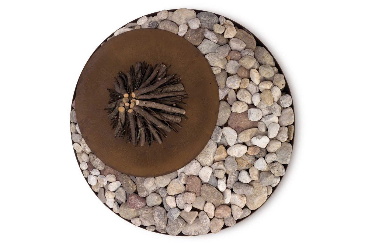 Seen from above - Zen - Large Round Outdoor Fire Pit - AK47