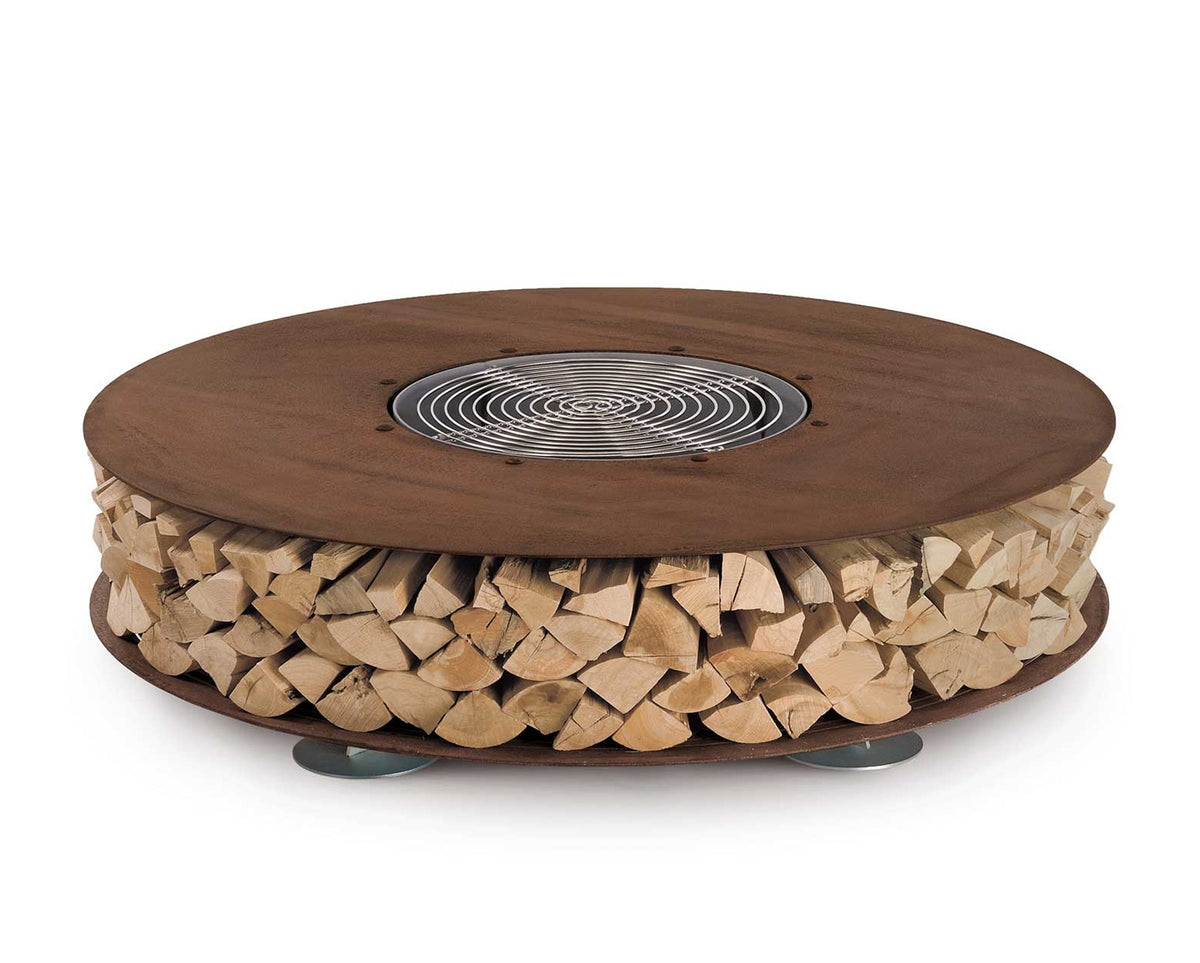 Grill Kit (sold separately) for ZERO 150 Outdoor Corten Steel Fire Pit 150 cm Diameter
