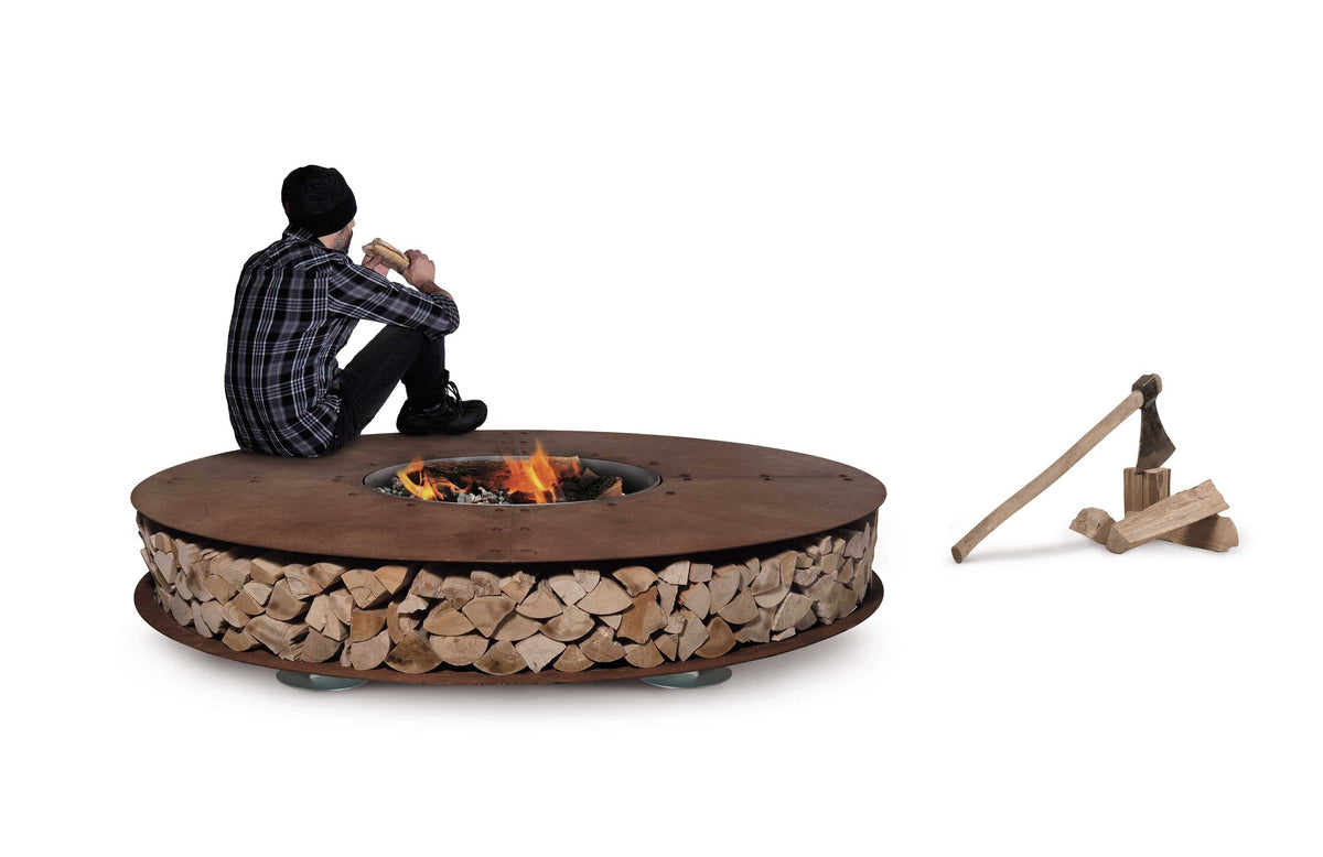 ZERO 200 - Outdoor Corten Steel Fire Pit Ø 200 - AK47