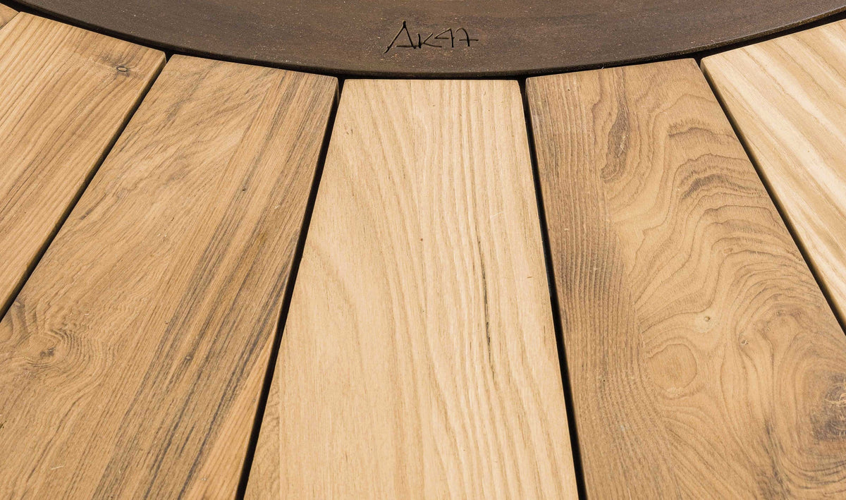 ZERO 200 - Outdoor Fire Pit Ø200 cm, Aluminium or Wood Finish - AK47