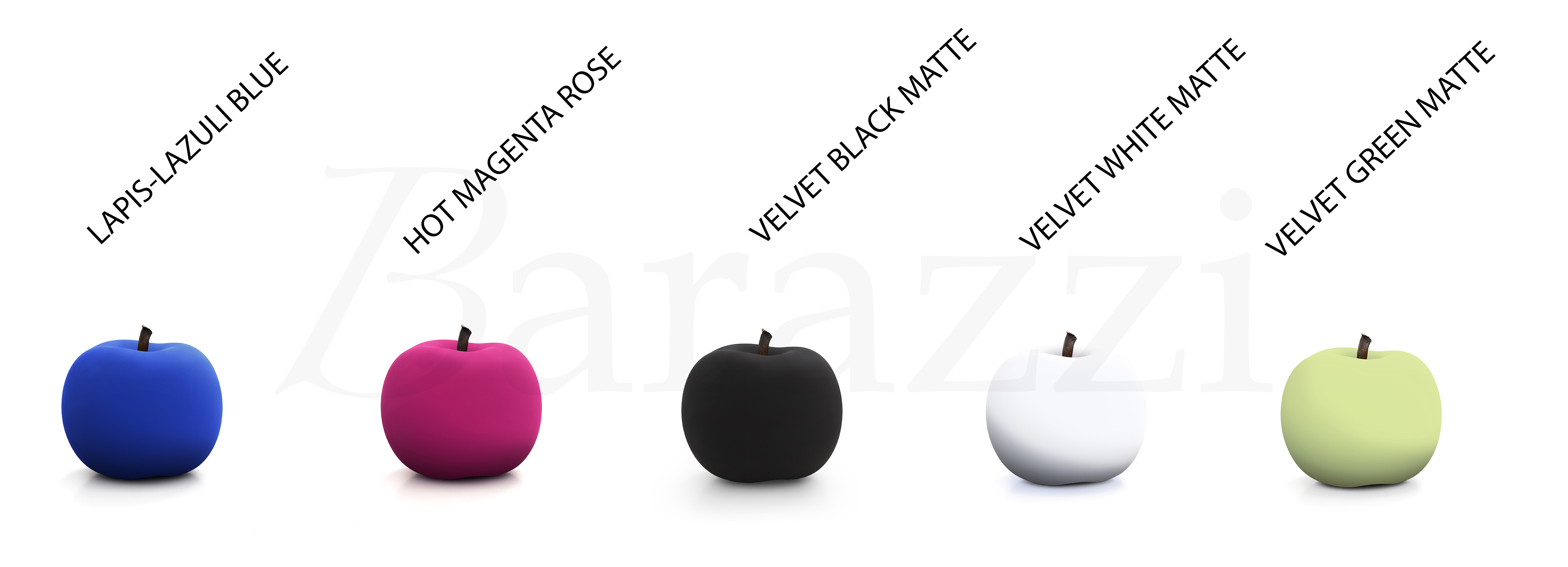 Available Colors Banana, Pear and Apple Velvet Matte Bull & Stein Design Lisa Pappon