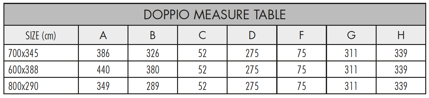 Measure Table Doppio Sun Shade System by Fim