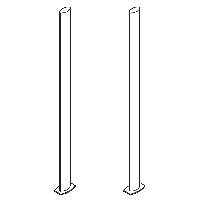 Side Posts for Flexy Large Umbrella by Fim