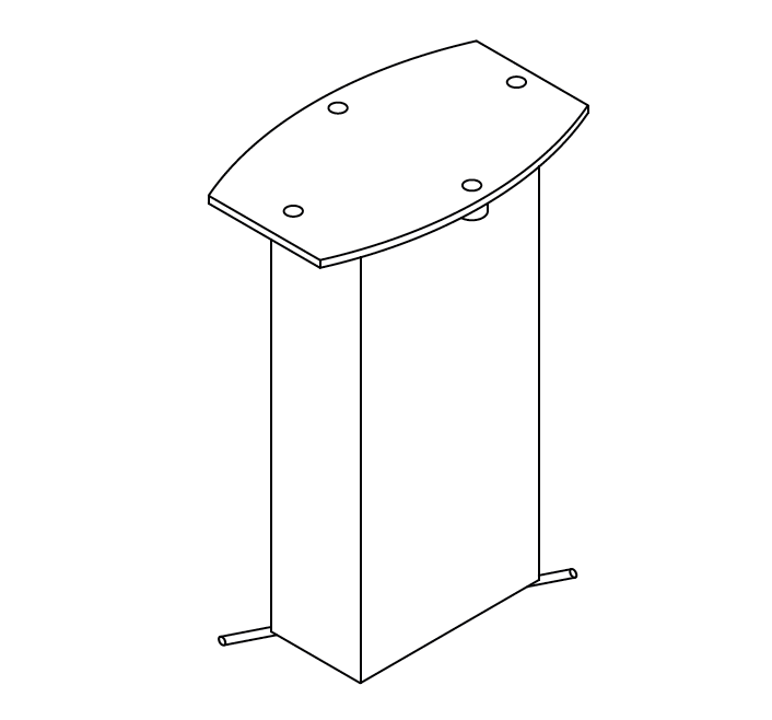 Steel Stylo Base to fix Flexy Large Sunshade by Fim