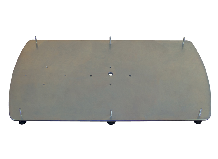 Base Metal Galvanise pour Mat Central Parasol Flexy Twin par Fim