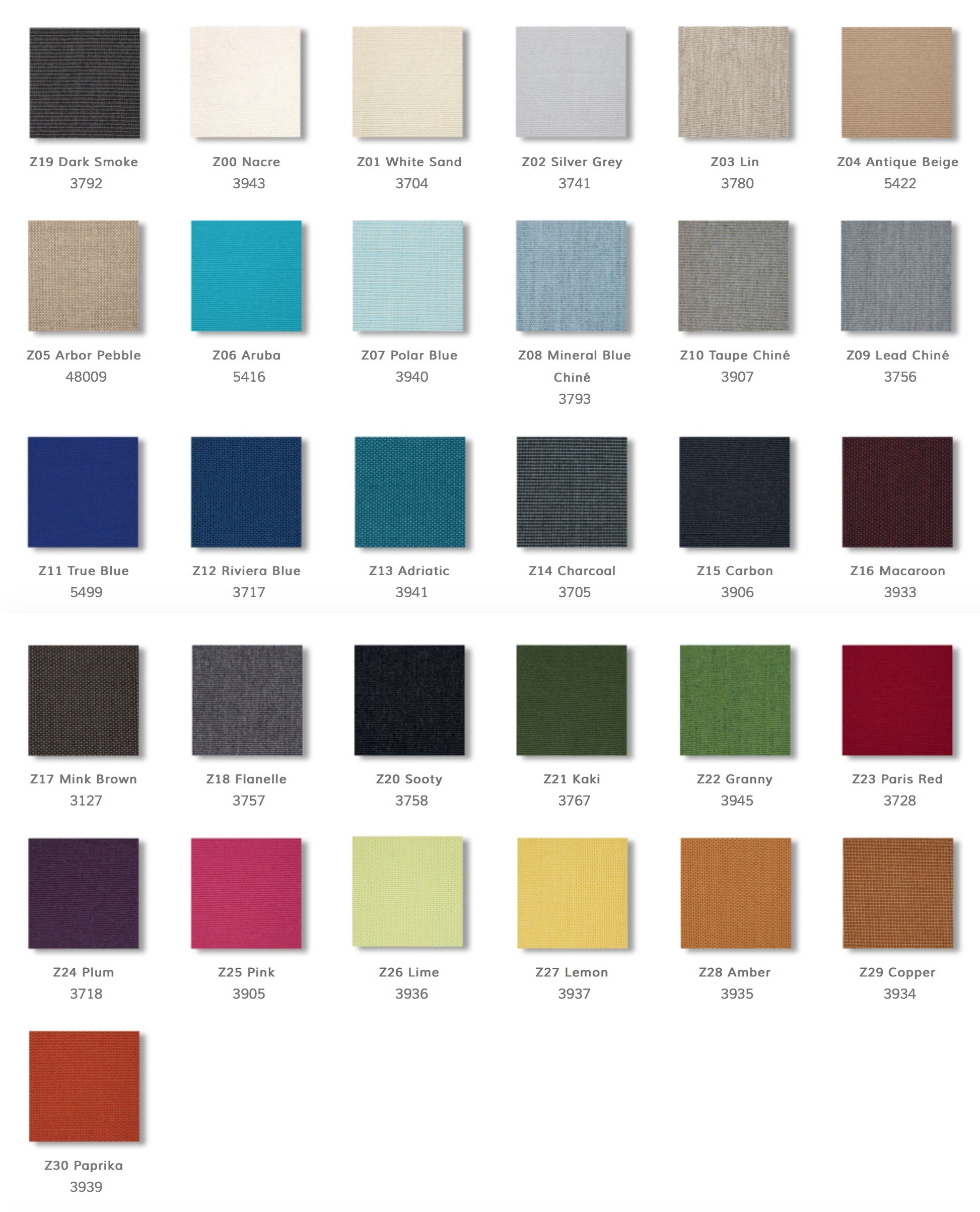 Sunbrella Special Colors for Flexy XL Awning Canvas by Fim