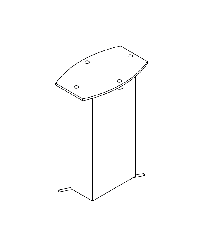 Steel Stylo Base to fix Flexy Zen Sunshade by Fim