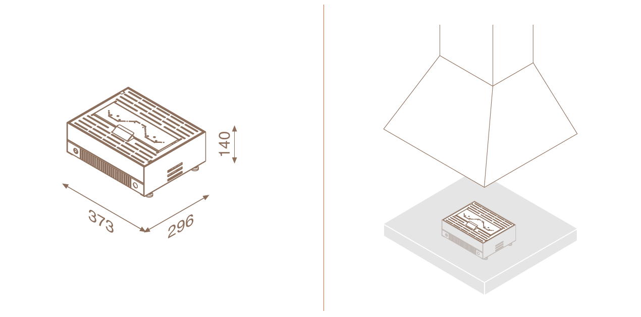 Dimensions Focus 40 Cheminee Exterieur Gaz