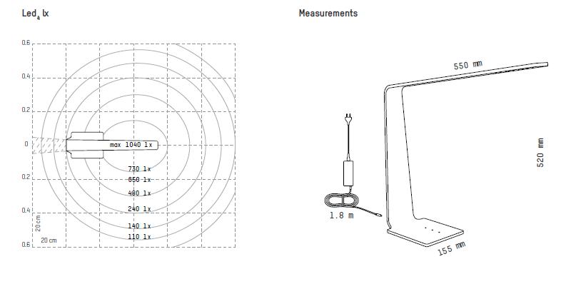 Diffusion lumière lampe led4 Tunto