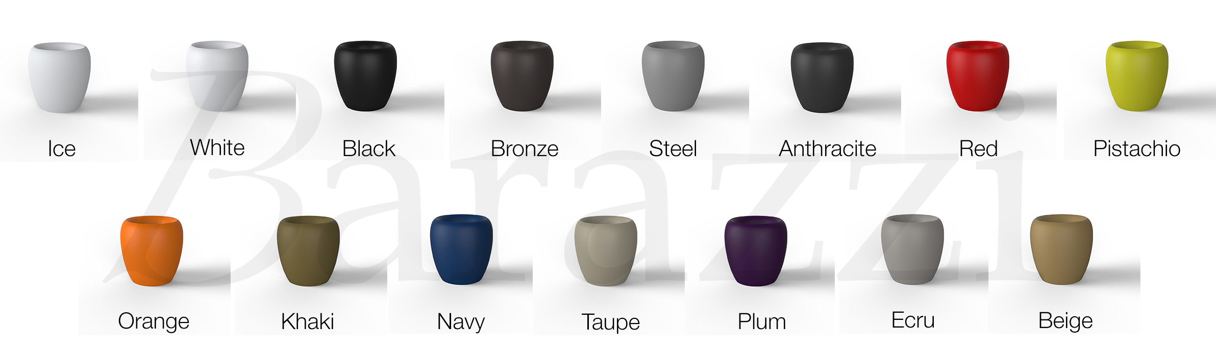 Colors Polyethylene Matt Pots 40 BLOW Vondom