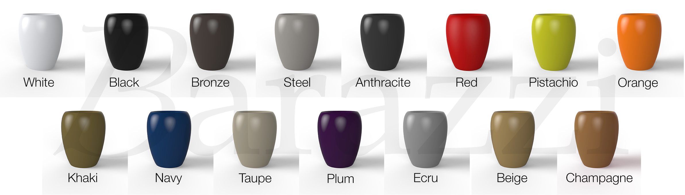 Polyethylene Lacquered colors Pots 120 BLOW Vondom