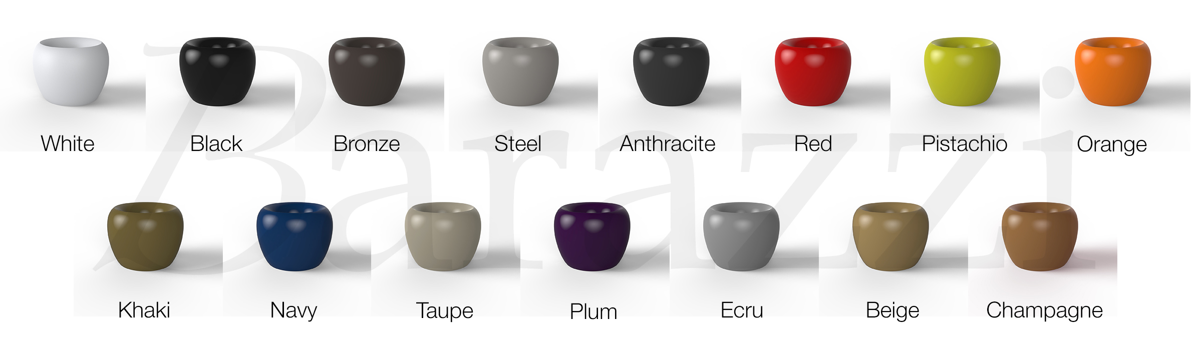 Polyethylene Lacquered colors Pots 75 BLOW Vondom