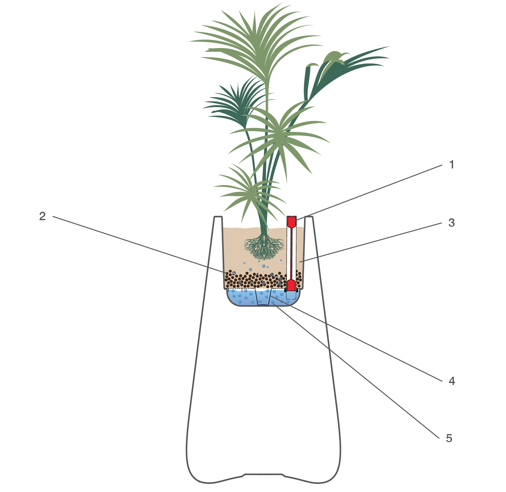 Self-Watering System for the Blow Planter by Vondom