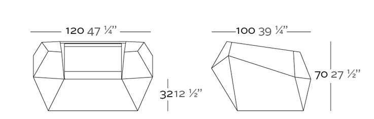 Dimensions FAZ Armchair Vondom