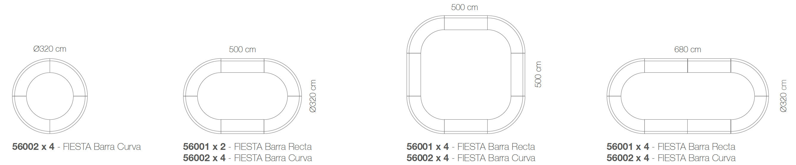 Combinations Fiesta Light Bar Vondom